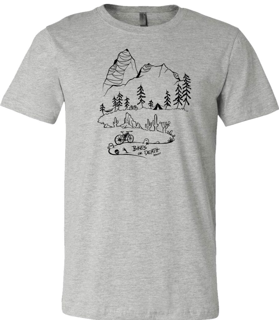 Landscape Design Tee - Grey - Bikes or Death