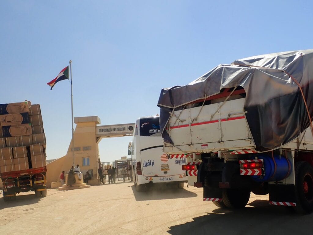 Sudan Egypt border crossing